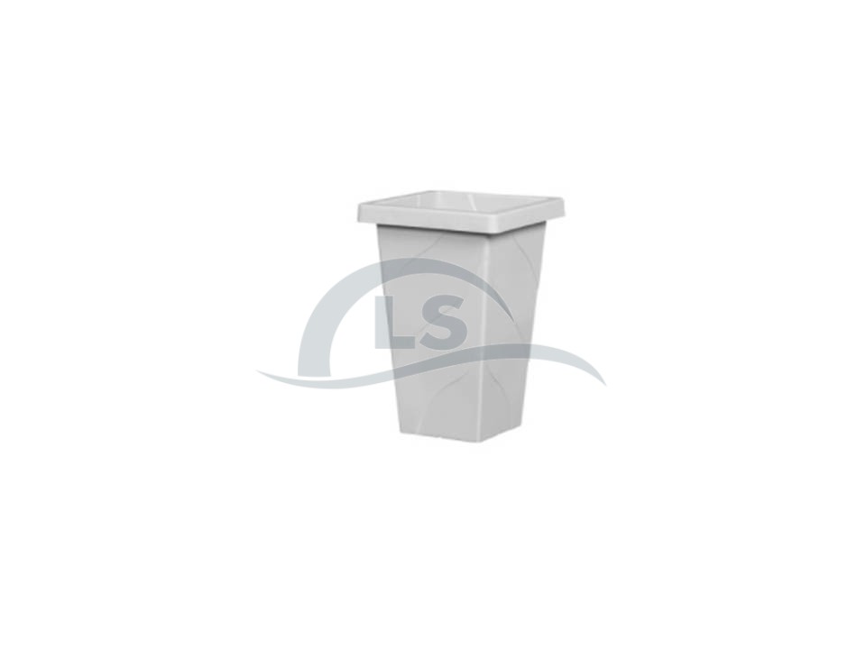 Vaso Quadrado Marmorizado M 