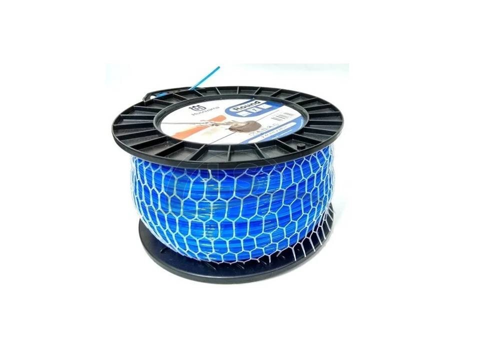 Fio de Nylon Redondo Azul 2.4 mm x 240 m Husqvarna