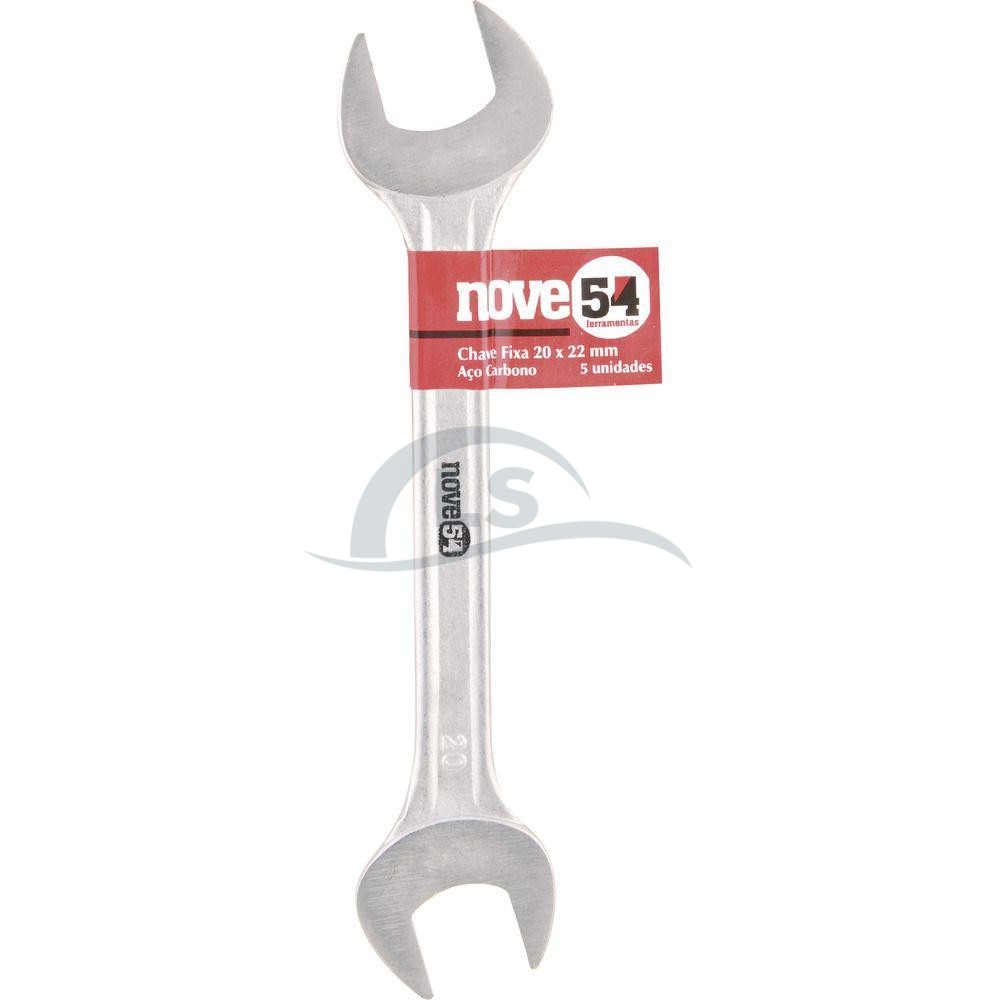 Chave fixa 20x22mm aço carbono - Nove54