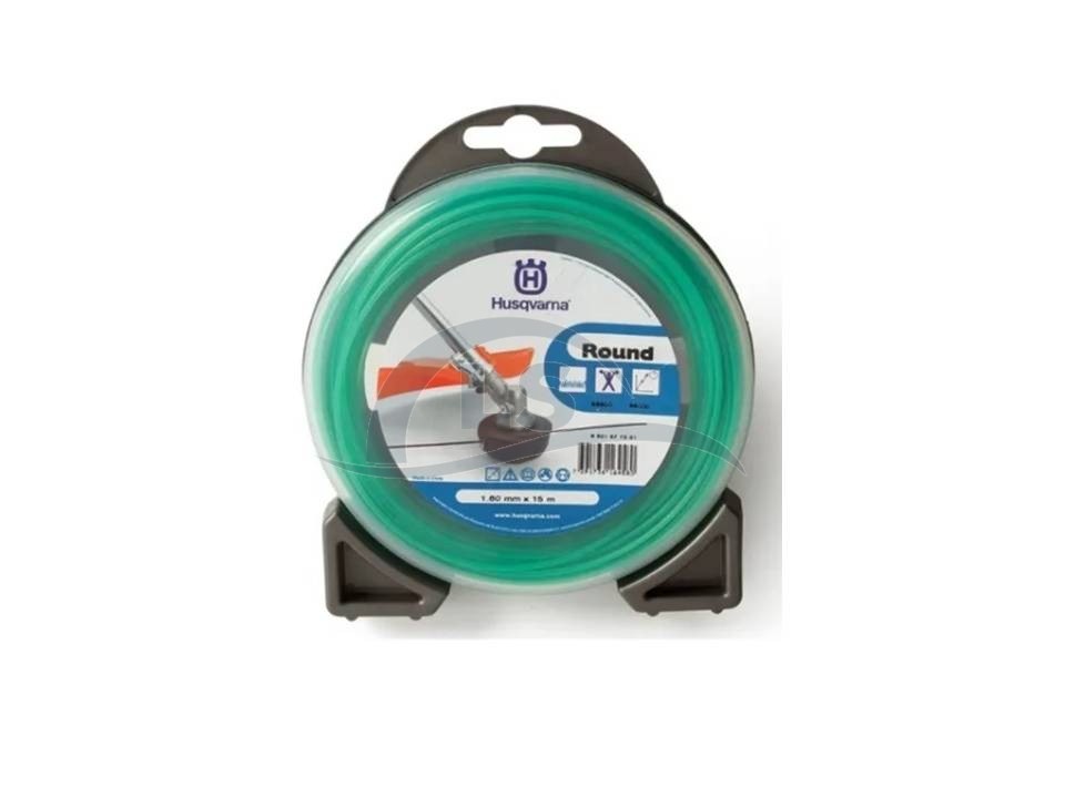 Fio de Nylon Redondo Verde 1.6mm x 15 M Husqvarna 