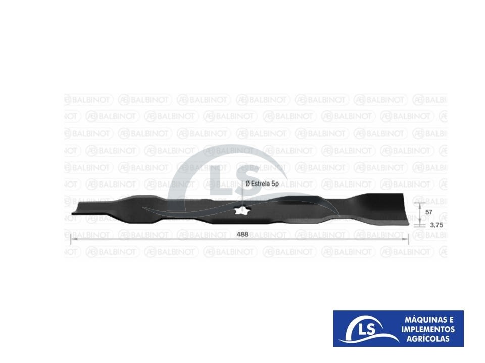 Jogo 2 Facas Lâmina Trator Husqvarna Lt131 / Lt1597 / Lt151