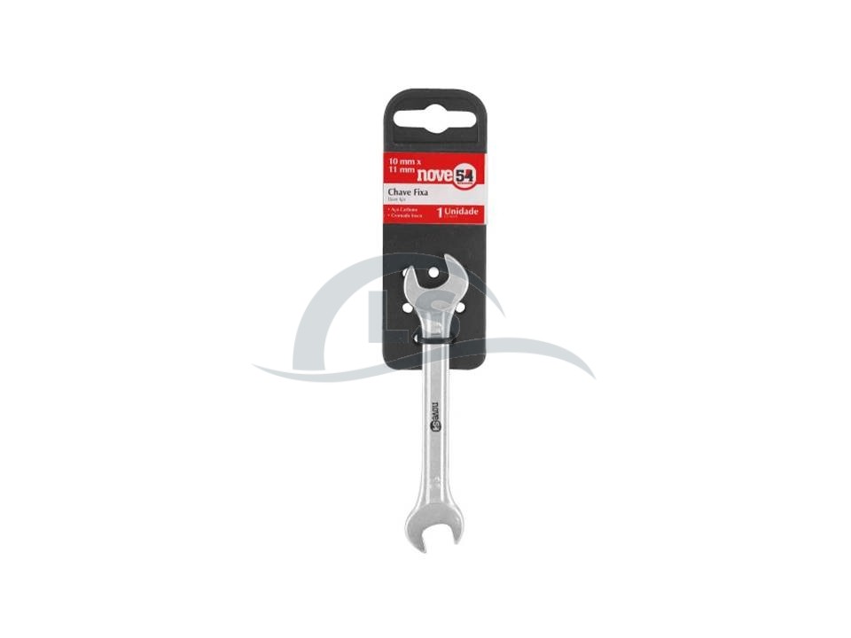 CHAVE FIXA 10X11MM AÇO CARBONO CROMADO FOSCO - NOVE54