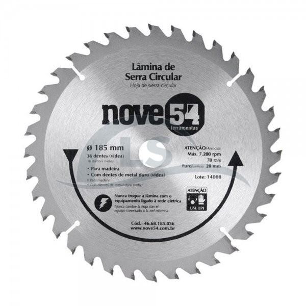Disco Diamantado 105mm Turbo Furo 20mm N2 - Nove54