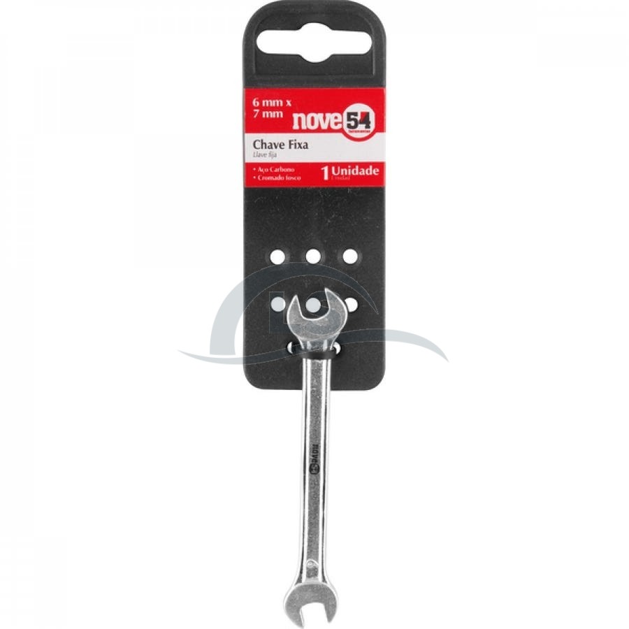 Chave fixa 6 mm x 7 mm Nove54
