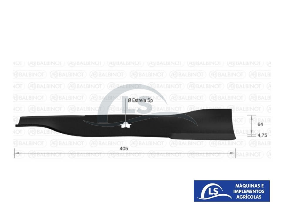 Faca Lâmina P/ Husqvarna Giro Zero Rz