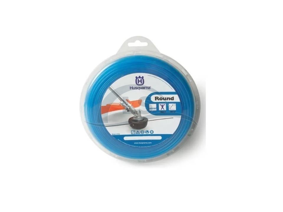 Fio de Nylon Redondo Azul 2.4 mm x 88 m  Husqvarna