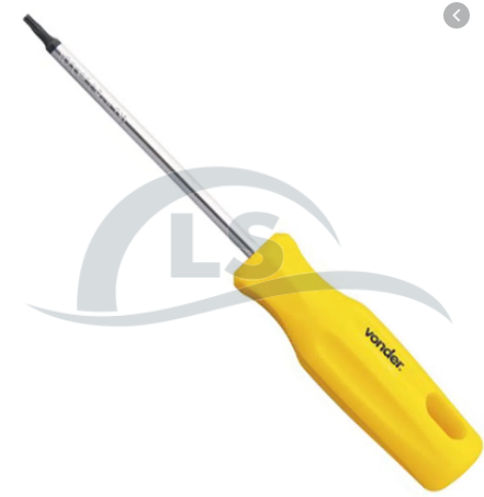 Chave hexalobular reta T25 com cabo VONDER