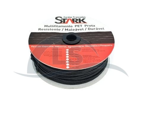 Corda Carretel TR PET MA 5 mm Preta 190 Metros - Stark
