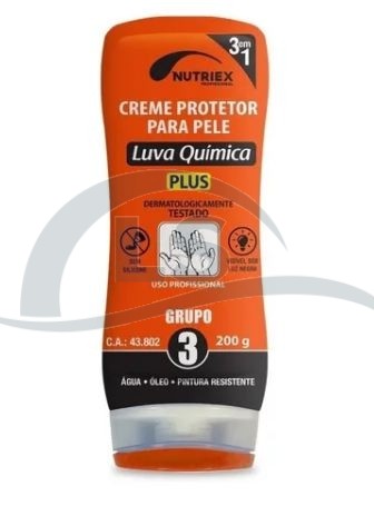 Creme Protetor Mãos Luva Química G3 Plus Nutriex 200 g 