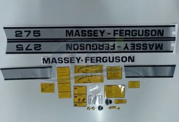 Jogo Decalque Faixa Adesiva Trator Massey Ferguson 275 Novo