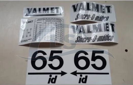 Jogo de decalque – Tratores Valmet 65 id