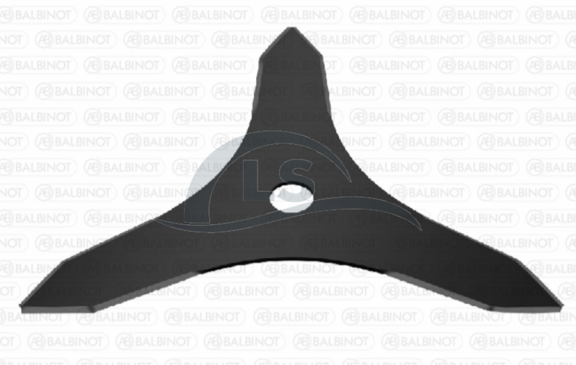 Lâmina 3 Pontas 330 mm Furo 1"  - Balbinot