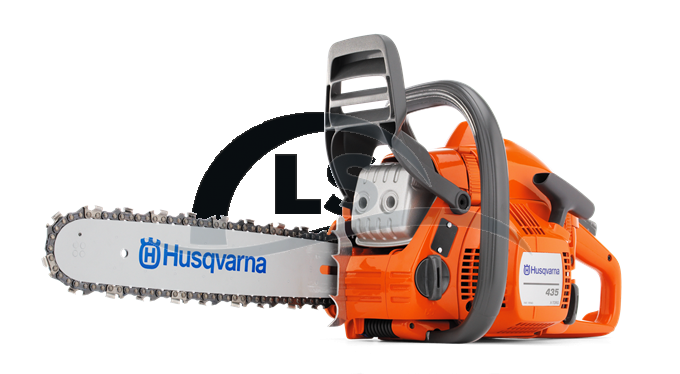 Motosserra Husqvarna 435 sabre 18 pol Potencia de 40,9cc 2,2HP