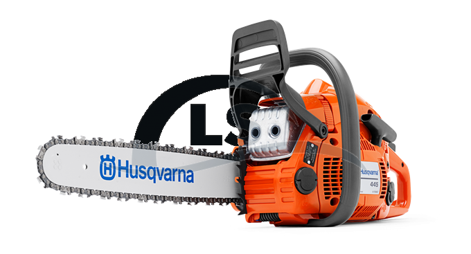 Motosserra Husqvarna 445 sabre 18" Potencia de 45,7cc 2,8HP