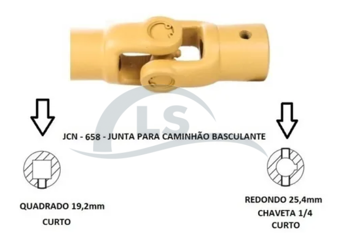 Junta Universal Cardan Caminhão Basculante Com Cruzeta 