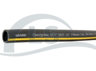 Mangueira para óleo e graxa 3/4" - 19,1 mm, PT 350 lbf/pol², PVC, 1 m, VONDER