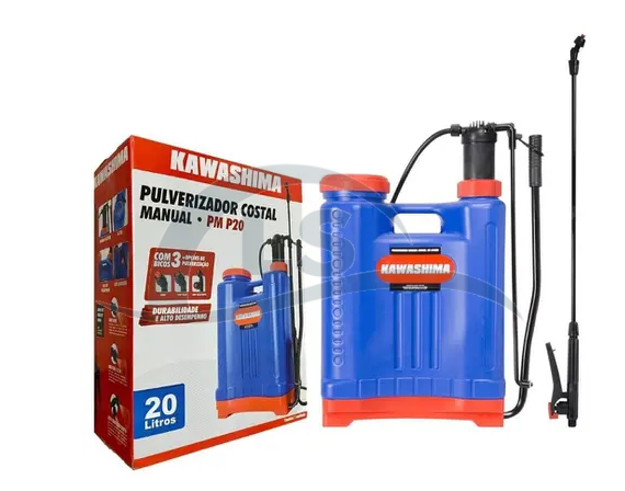 Pulverizador Manual 20 L Bomba Plástica Pm P20 Kawashima