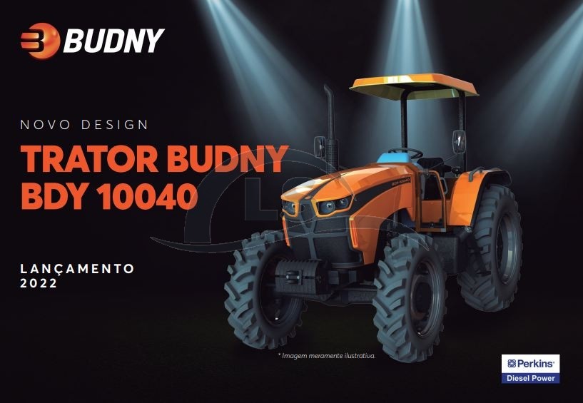 TRATOR BUDNY 100CV BDY-10040 MOTOR NACIONAL PERKINS (VALOR A COMBINAR COM A REVENDA)