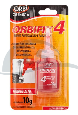 Cola Trava Parafuso Orbifix Vermelho 10g 4 Orbi