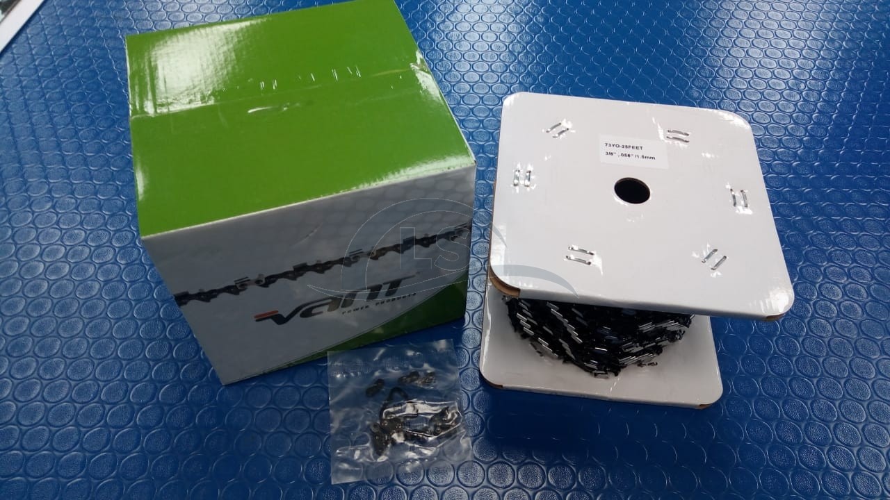 Corrente para motosserra 3/8 1.5 1/4Rolo 205 Dentes
