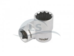 Soquete Estriado com Encaixe de 1/2", 12 mm, VONDER,