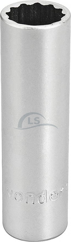 Soquete Estriado Longo, Com Encaixe De 1/2" Vonder 16 Mm