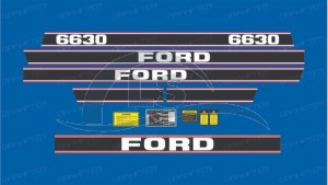 Decalque Faixa Adesiva Trator Ford Nh 6630 Super Força