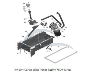 Carter Óleo Trator Budny 75CV Turbo 