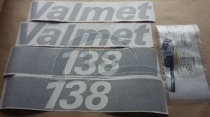 Jogo decalque - Tratores Valmet 138 4x4