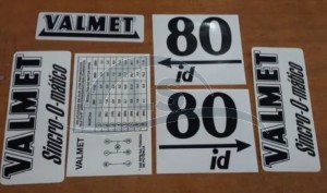 Jogo Decalque - Tratores Valmet 80 id