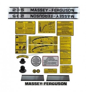 Jogo de Decalque Trator Massey Ferguson 235