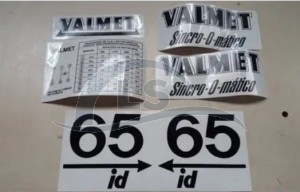 Jogo de decalque – Tratores Valmet 65 id