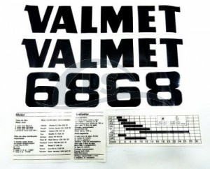 Jogo decalque - Tratores Valmet 68 