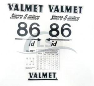 Jogo Decalque - Tratores Valmet 86 id