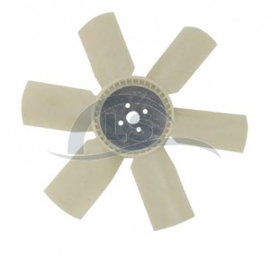 Hélice do ventilador do motor com 6 pás (Nylon) - Tratores Valtra/Valmet Motor D-225 / 226 / 229