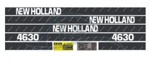 Jogo de Decalque Faixa Adesiva Trator Ford New Holland 4630