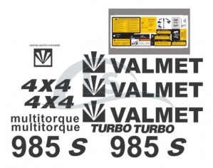 Jogo de decalque – Tratores Valtra/Valmet 985 4X4