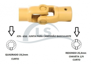 Junta Universal Cardan Caminhão Basculante Com Cruzeta 