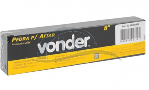 Pedra retangular dupla face para afiação 8" Vonder