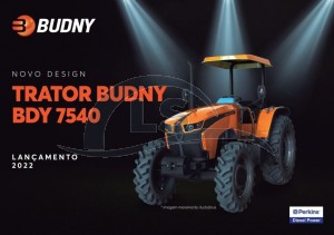 TRATOR BUDNY  75CV BDY-7540 MOTOR NACIONAL PERKINS (VALOR A COMBINAR COM A REVENDA)