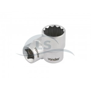 Soquete Estriado com Encaixe de 1/2", 12 mm, VONDER,