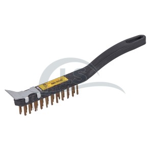 Escova de Aço Manual com Cabo Plástico