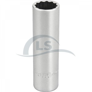 Soquete estriado encaixe 1/2" 19mm curto cromo vanádio - Vonder