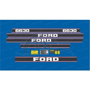 Decalque Faixa Adesiva Trator Ford Nh 6630 Super Força