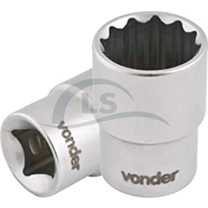 Soquete estriado com encaixe de 1/2", 20 mm, VONDER