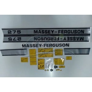 Jogo Decalque Faixa Adesiva Trator Massey Ferguson 275 Novo