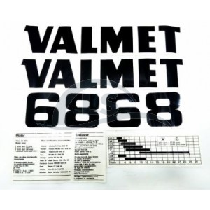 Jogo decalque - Tratores Valmet 68 