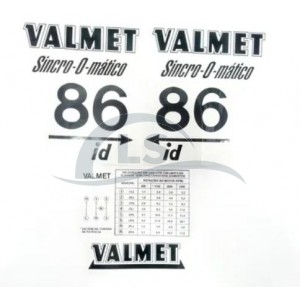 Jogo Decalque - Tratores Valmet 86 id