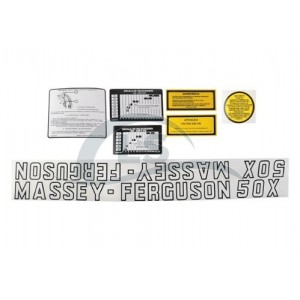 Jogo Decalque 50X Trator Massey Ferguson 