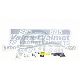 Decalque Faixa Adesiva - Trator Valtra/Valmet 885 4x4